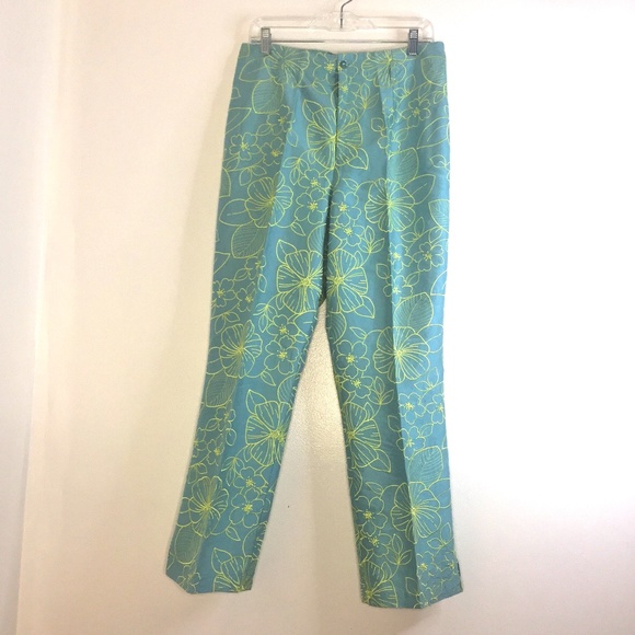 Silk embroidered Statement high fashion classy pants...